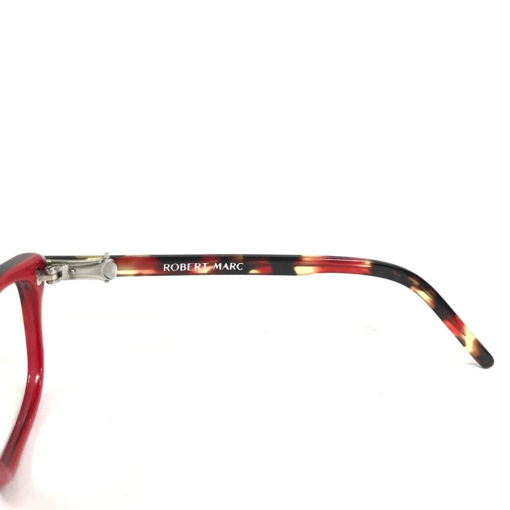 Robert Marc Eyeglasses Frames 817-232 Clear Red Tortoise Cat Eye Oval 48-18-130